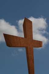 Cross against sky