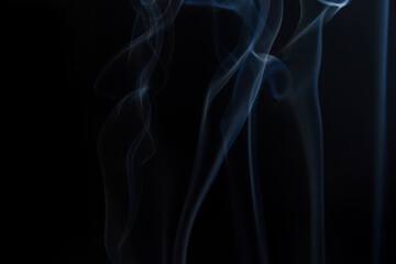 movement of smoke on black background, smoke background, abstract smoke on black background