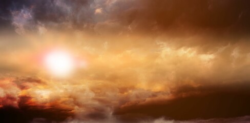 Low angle view of storm clouds