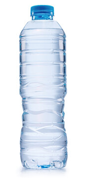 Plastic bottle of water isolated. File contains clipping path.