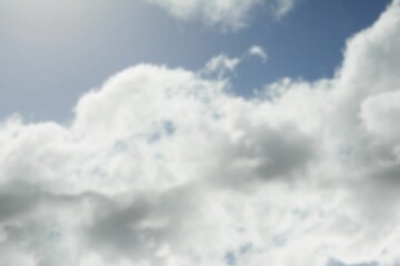 Low angle view of white cloudscape