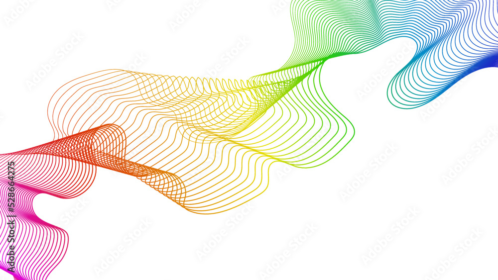 Poster abstract backdrop with wave gradient lines