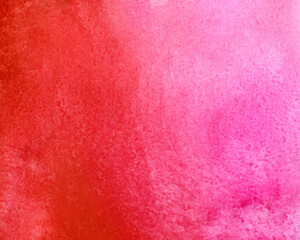 hand drawn  red pink watercolor paint background
