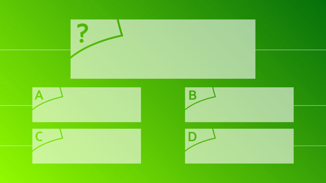 Multiple choice quiz template