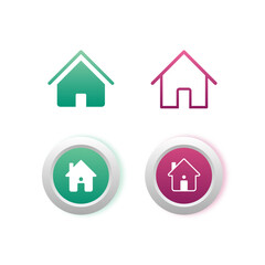 home icon set