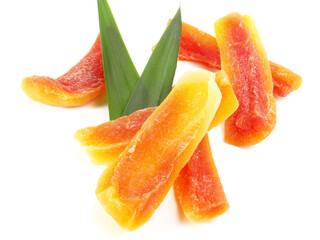 Trockenfrüchte - Papaya Freigestellt
