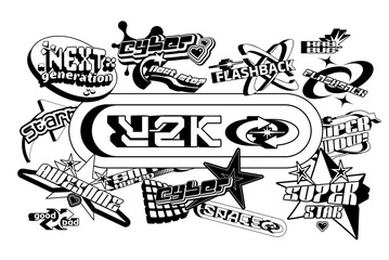 Vector Graphic Assets Set. Bold modern Shapes.