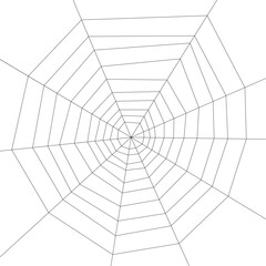 Spider web. Halloween background. Spiderweb vector illustration. Black spider web isolated on white background. Cobweb silhouette.