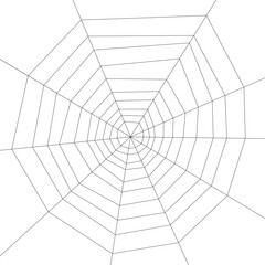 Obraz premium Spider web. Halloween background. Spiderweb vector illustration. Black spider web isolated on white background. Cobweb silhouette.