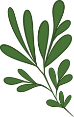 organic leaves for template creation elements