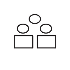 human icon background white