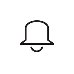 Notification bell icon. Vector illustration.