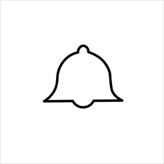 simple black color bell icon