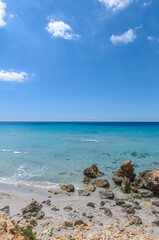 Binigaus Beach in Menorca Island, Spain