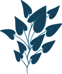 organic leaves for template creation elements