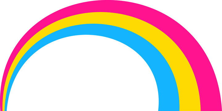 Pansexual Pride Wavy Flag Human rights LGBTQ+ symbol