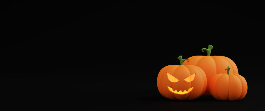 3D 8K Halloween Pumpkin 