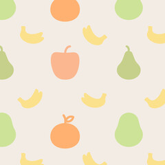 seamless pattern with fruits