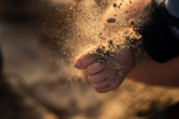 Sandstaub am Fu&szlig;