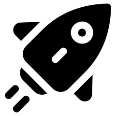 Rocket glyph icon