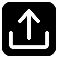 Upload glyph icon