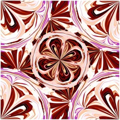 Symmetrical fractal flower, digital artwork for creative graphic