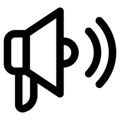 Megaphone line icon