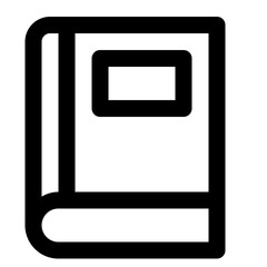 Book line icon