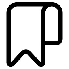 Bookmark line icon