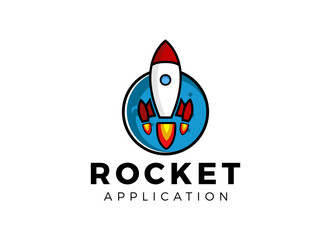 Booster Logo, Rocket advance logo designs template.