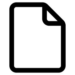 Blank Page line icon