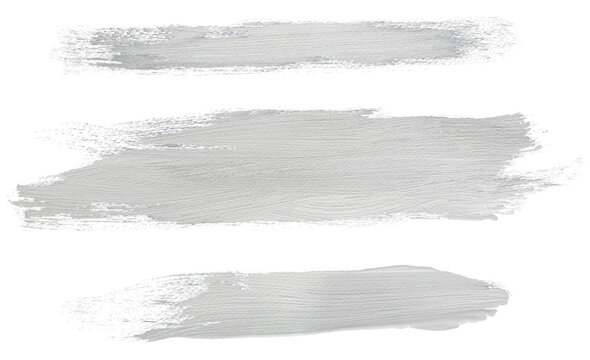 real white brush strokes with detailed texture