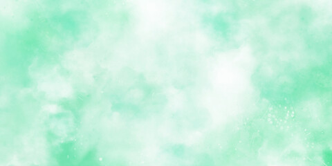 Abstract watercolor background with powder spashes. Brushed watercolour aquarelle stroke color spot blotch watercolors vector illustration. Aqua Green Colorful Watercolor Texture on White Background.