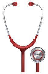 Stethoscope icon. Realistic medical tool. Doctor symbol