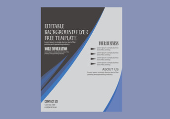 Free Background Flyer Template - Vector Design