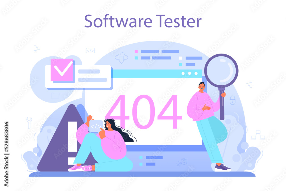 Poster web administrator. content management system management and