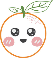 Orange Fresh Fruit Natural Illustration