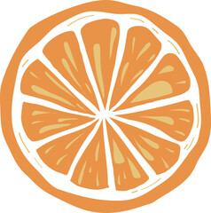 Orange Fresh Fruit Natural Illustration