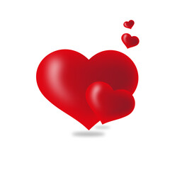 Heart on a pink background. Red Heart. Love.  Valentine. Heart.