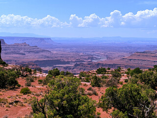 desert canyon with river