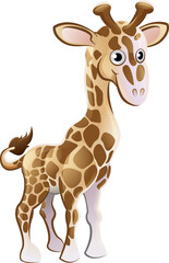 Giraffe Animal Cartoon Character