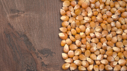 Raw Corn Seeds or Corn kernels are from Maize is a grain, and the kernels are used in cooking as a vegetable or a source of starch.