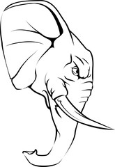 Elephant mascot character