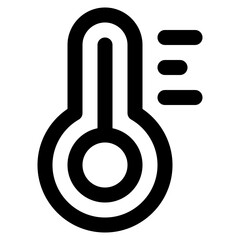 Thermometer line icon