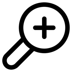 Fototapeta premium Zoom in line icon