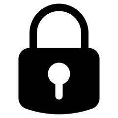 Lock glyph icon