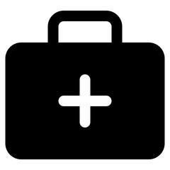 Obraz premium First Aid Kit glyph icon