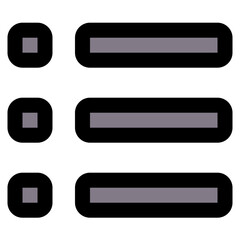 Menu line color icon