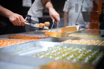 Fototapeta premium Baklava Sweets in Istanbul - Turkey 