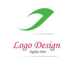 Green leaf Creative logo Design with vector.Business, corporate, Abstract, company,Icon,Environment,Nature,Heath, etc.